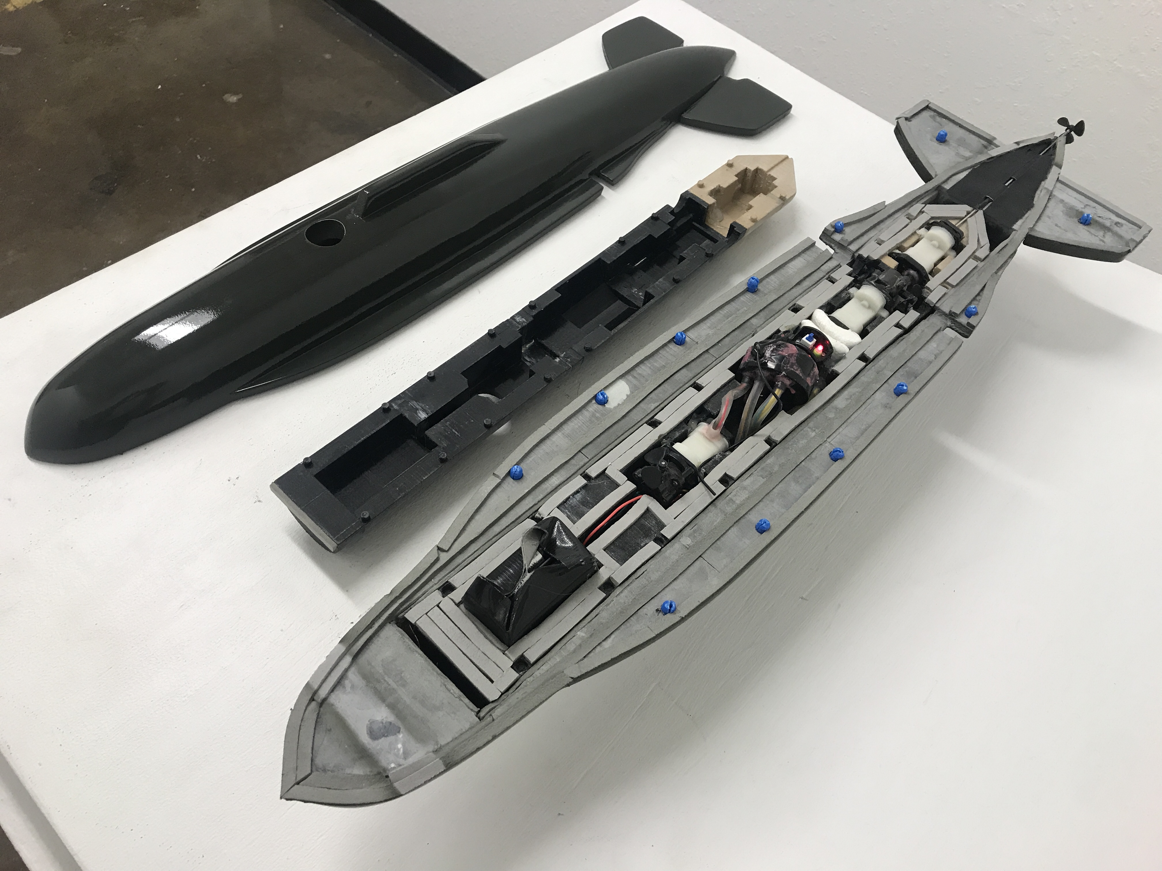 RC Submarine Component Assembly