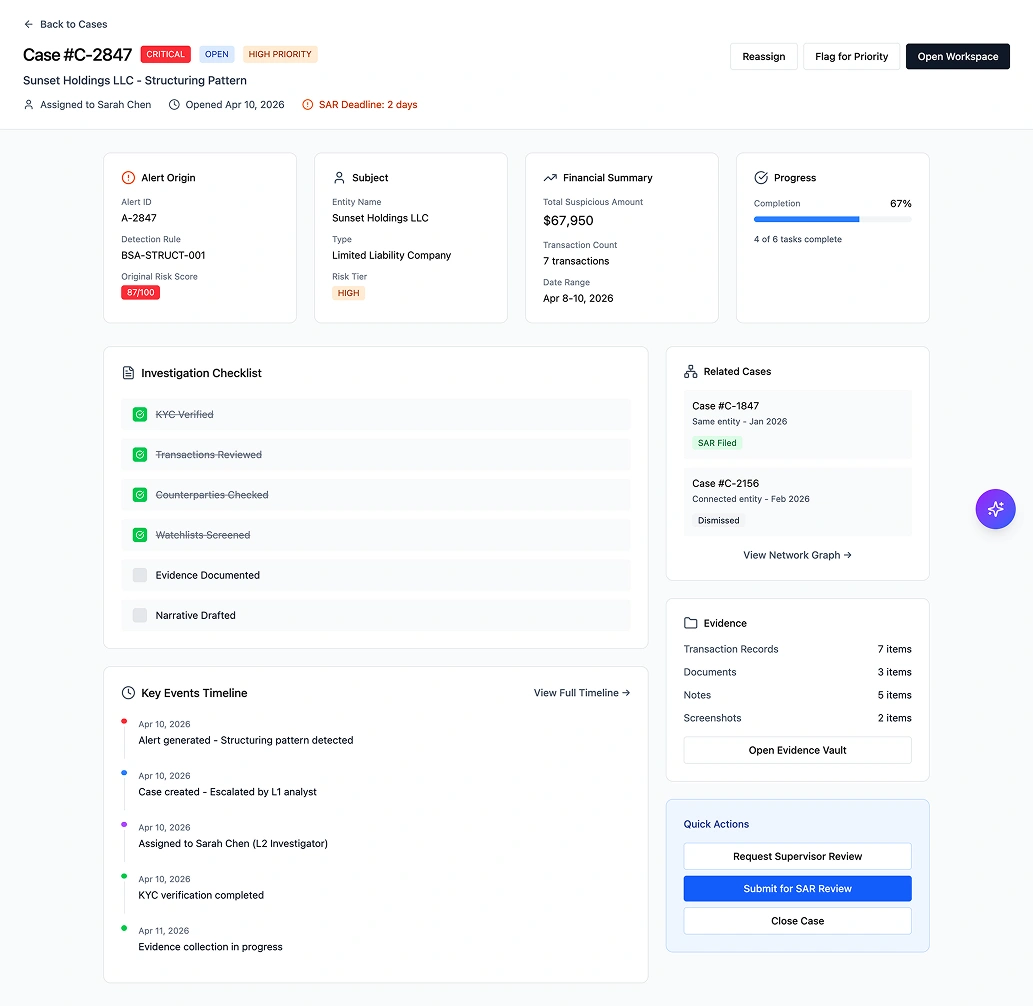 Argos — Cross-Asset Financial Crimes Compliance Platform