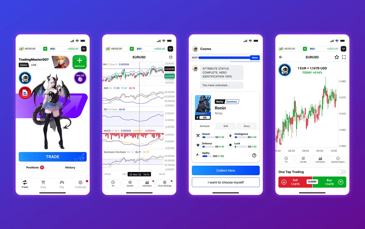 ACYVerse Gamified Trading Concept Showcase