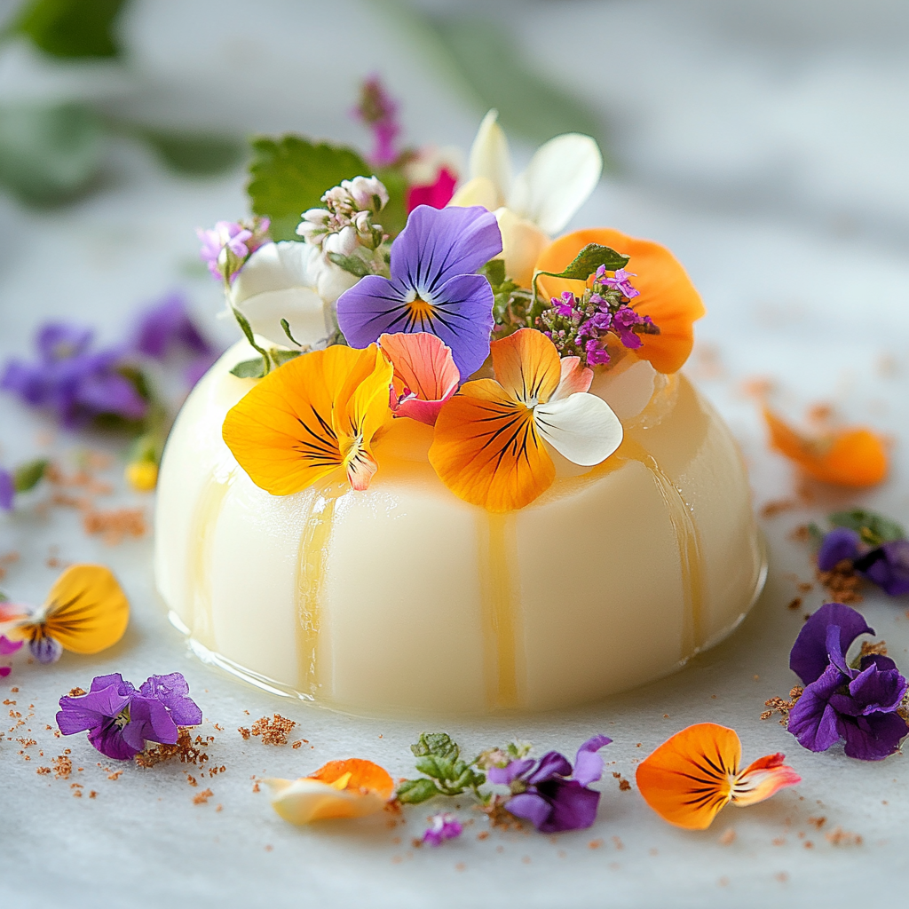 Celestial Blossom Panna Cotta