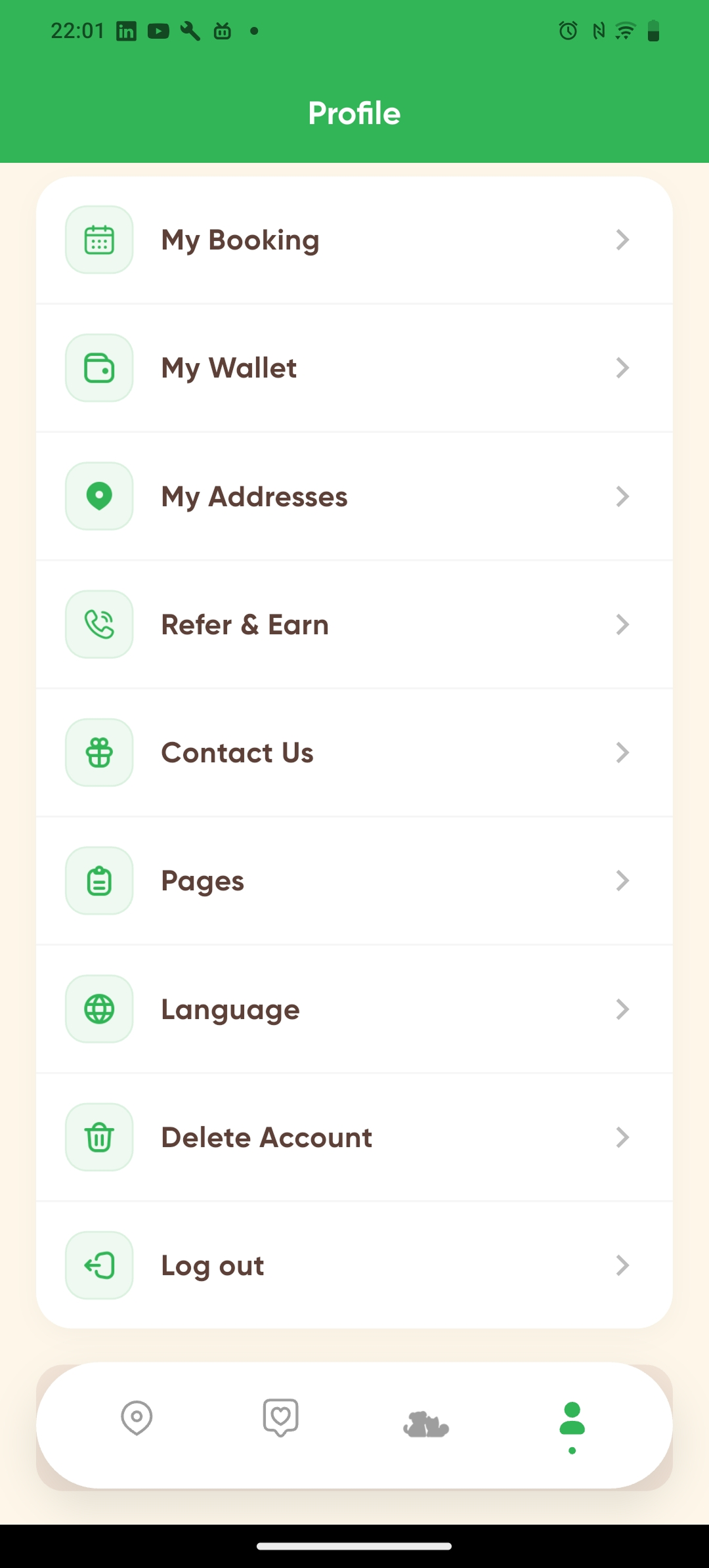 PawsRoam development process — Firebase integration