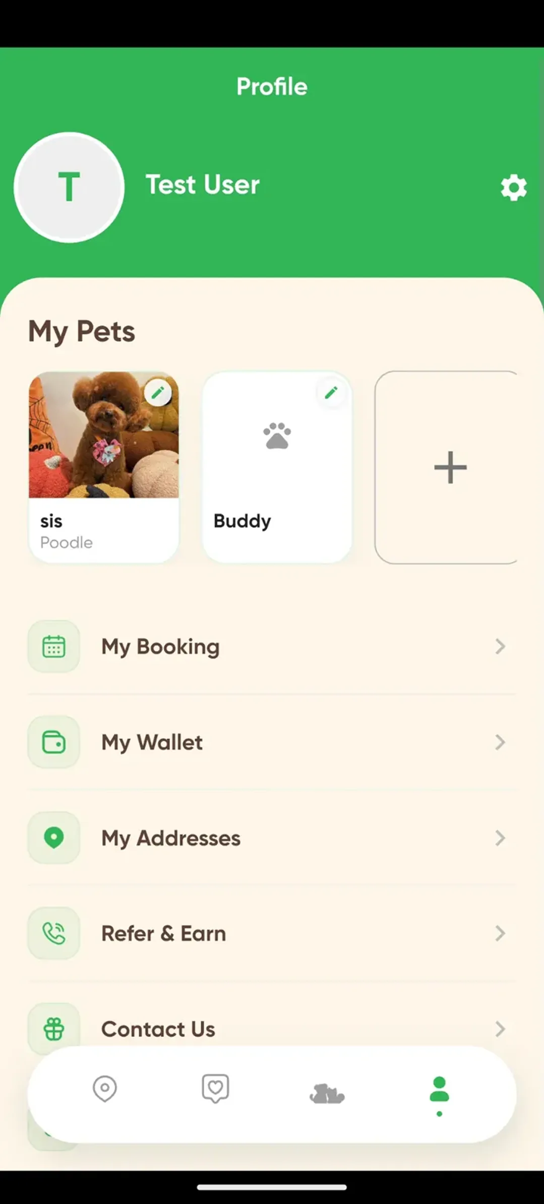 PawsRoam app testing session 3