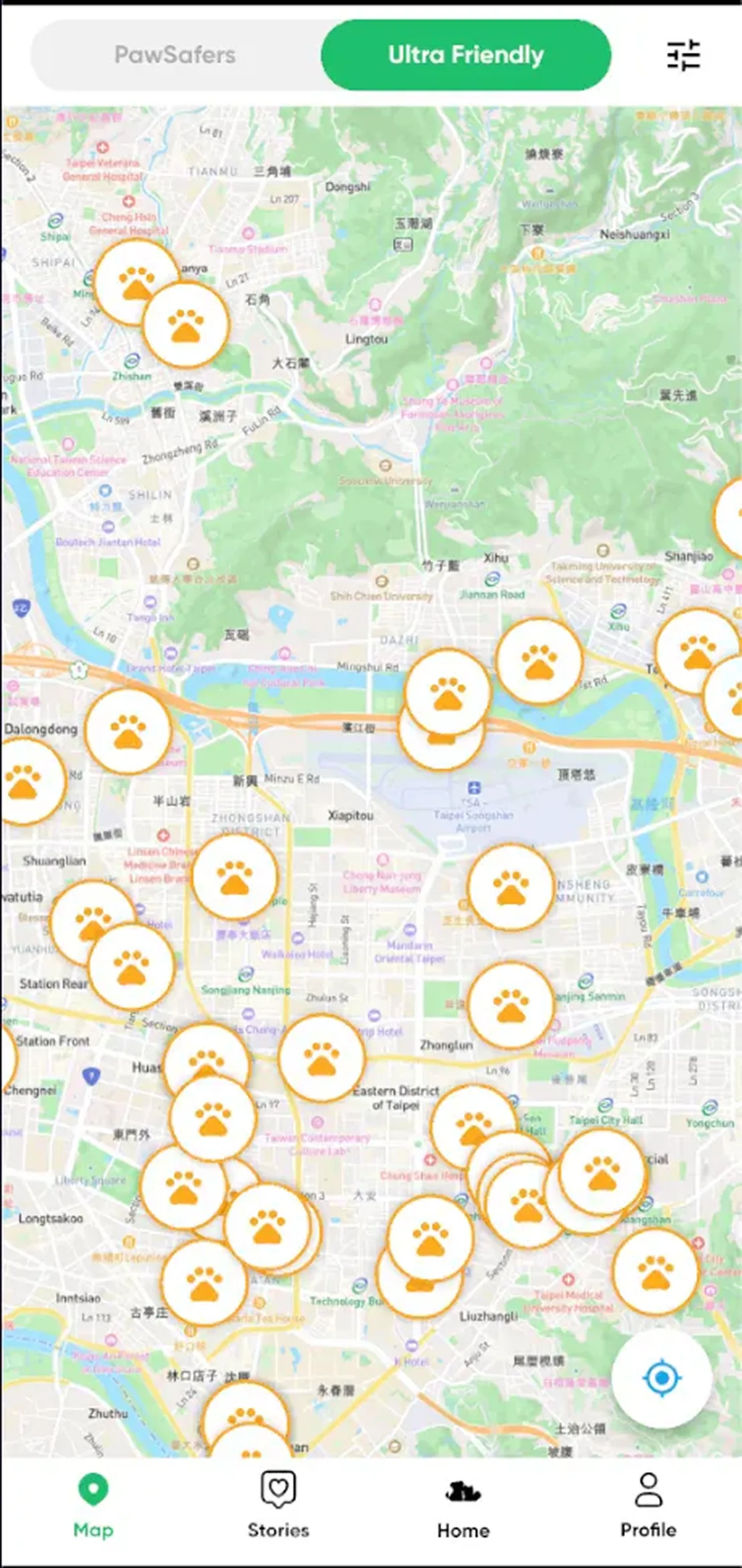 PawsRoam app testing session 4